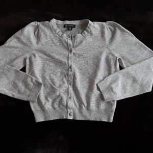Girls silver cardigan sweater by George size 10-12